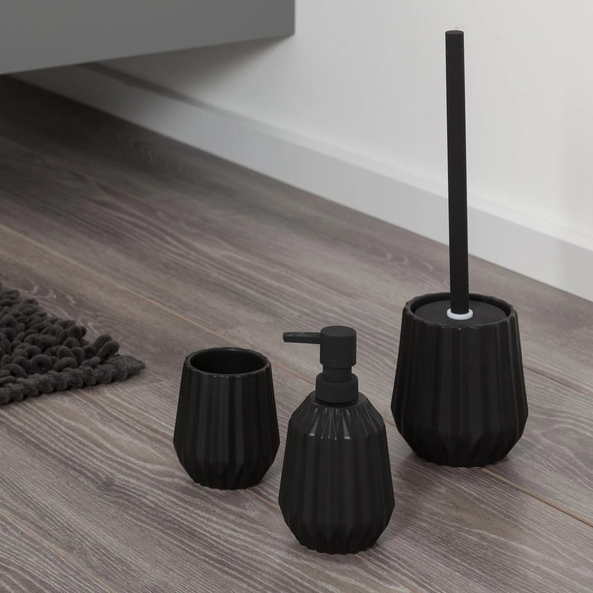 Sealskin Arte Toiletborstel Met Houder Vrijstaand - Zwart 5 Sealskin Arte Toiletborstel Met Houder Vrijstaand - Zwart - Afbeelding 3