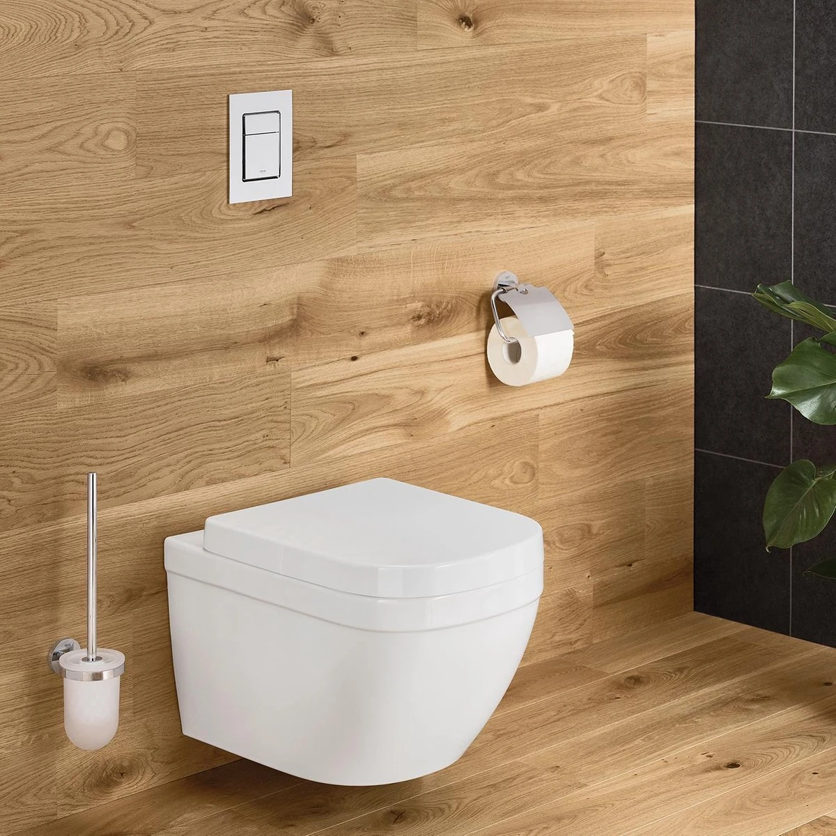 GROHE Essentials Accessoireset - Toiletrolhouder - Toiletborstelset - Haak 5 GROHE Essentials Accessoireset - Toiletrolhouder - Toiletborstelset - Haak - Afbeelding 3