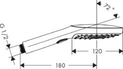 Hansgrohe Raindance Select E 120 3jet Handdouche - Chroom 26 Hansgrohe Raindance Select E 120 3jet Handdouche - Chroom -Badkamer Accessoires Winkel 1200x672