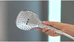 Hansgrohe Raindance Select E 120 3jet Handdouche - Chroom 37 Hansgrohe Raindance Select E 120 3jet Handdouche - Chroom -Badkamer Accessoires Winkel 1200x688