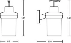 VDN Stainless Zeeppompje - Zeepdispenser - Zeepdispenser Wandmontage - Zwart - Hangend -Badkamer Accessoires Winkel 1200x729 1