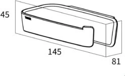Tiger Tess - Toiletrolhouder Zonder Klep - Zwart -Badkamer Accessoires Winkel 1200x729