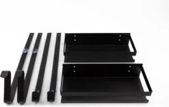 Doucherek Zonder Boren - Zwart - 2-Laags Doucherekje - Hangend Aan Douchewand -Badkamer Accessoires Winkel 1200x758