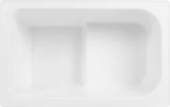 Saqu Zitbad - Mobiel Bad - 103x65cm - Wit - Incl Bijbehorende Poot En Zonder Afvoer -Badkamer Accessoires Winkel 1200x759