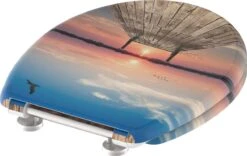 SCHÜTTE WC-Bril 82378 SUNSET SKY - Duroplast - Soft Close - Afklikbaar - RVS-Scharnieren - Decor - 3-zijdige Print -Badkamer Accessoires Winkel 1200x760 4