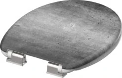 SCHÜTTE WC-Bril 82155 INDUSTRIAL GREY - Duroplast - Soft Close - Verchroomde Scharnieren - Decor - 1-zijdige Print 12 SCHÜTTE WC-Bril 82155 INDUSTRIAL GREY - Duroplast - Soft Close - Verchroomde Scharnieren - Decor - 1-zijdige Print -Badkamer Accessoires Winkel 1200x768 5