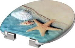 SCHÜTTE WC-Bril 82196 BEACH - Duroplast - Soft Close - Verchroomde Scharnieren - Decor - 1-zijdige Print -Badkamer Accessoires Winkel 1200x768 6