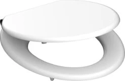 SCHÜTTE WC-Bril 84100 WHITE - MDF-Hout - Soft Close - Verchroomde Scharnieren - Gelakt - Wit -Badkamer Accessoires Winkel 1200x778 1