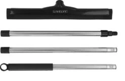 Livelyy - Vloertrekker 45 Cm + 140 Cm Steel - Vloerwisser Met Steel - Vloertrekker Met Steel - Douchewisser Zwart - Trekker Douche - Badkamer Trekker - Vloerwisser Zwart -Badkamer Accessoires Winkel 1200x780