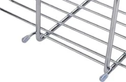 WENKO Doucherek Milo 2-laags 25x55cm RVS Glanzend - Doucherek Zonder Boren - Doucherek Hangend -Badkamer Accessoires Winkel 1200x789