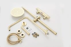 Wesseling & Bos Doucheset - Regendouche Mat Goud Geborsteld - Doucheset Met Thermostaatkraan - Atlanta 30 Wesseling & Bos Doucheset - Regendouche Mat Goud Geborsteld - Doucheset Met Thermostaatkraan - Atlanta -Badkamer Accessoires Winkel 1200x796 2