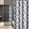 Su.B.dgn Douchegordijn 120x180 Anti Schimmel Polyester Badkamer Douchegordijn Wasbaar Met 12 Ringen | Grijs Driehoek 2 Su.B.dgn Douchegordijn 120x180 Anti Schimmel Polyester Badkamer Douchegordijn Wasbaar Met 12 Ringen | Grijs Driehoek -Badkamer Accessoires Winkel 1200x799 4