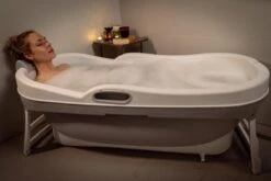 HelloBath Opvouwbaar Zitbad - Bath Bucket - 148cm - 220L - Extra Lang - Incl. Badkussen & Opberghoes -Badkamer Accessoires Winkel 1200x800 77