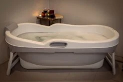 HelloBath Opvouwbaar Zitbad - Bath Bucket - 148cm - 220L - Extra Lang - Incl. Badkussen & Opberghoes -Badkamer Accessoires Winkel 1200x800 79
