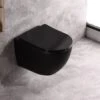 Rimless Hangtoilet - Zwart - Slimline Softclose - Quick Release Zitting 2 Rimless Hangtoilet - Zwart - Slimline Softclose - Quick Release Zitting -Badkamer Accessoires Winkel 1200x800 85