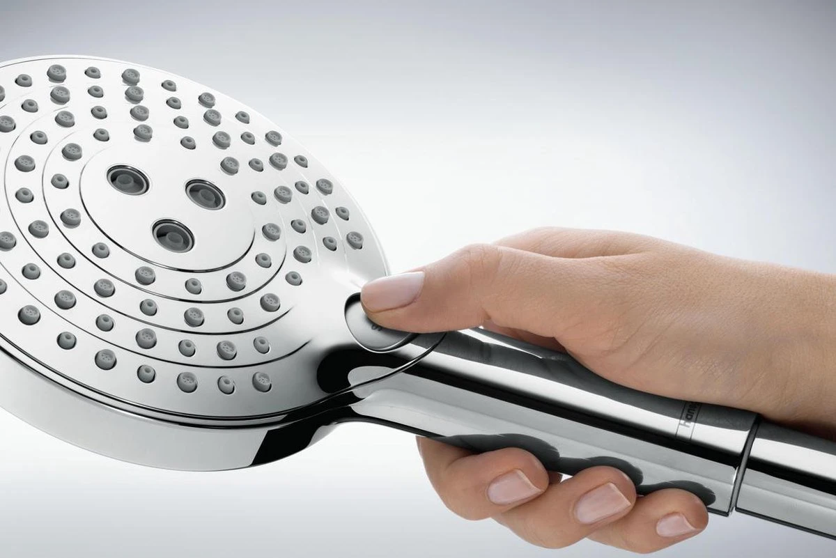 Hansgrohe Raindance Select S Doucheset 120 3jet PowderRain Met Unica'S Puro Glijstang 65 Cm Chroom 8 Hansgrohe Raindance Select S Doucheset 120 3jet PowderRain Met Unica'S Puro Glijstang 65 Cm Chroom - Afbeelding 6