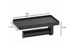 SaniRay Toiletrolhouder Met Telefoonhouder - Toiletrolhouder Met Planchet Voor Telefoon - Kunststof - WC Rolhouder Met Plankje Voor Telefoon. -Badkamer Accessoires Winkel 1200x801