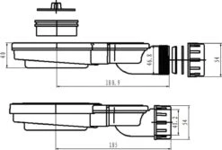 Extra Plat Douchebak Sifon Slim Inbouwhoogte 40mm Met Zeefje Voor Gatmaat 90mm -Badkamer Accessoires Winkel 1200x809