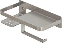 Tiger Caddy - Toiletrolhouder Met Planchet 24 Cm - RVS Geborsteld -Badkamer Accessoires Winkel 1200x831