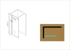 Wiesbaden Eco Inloopdouche + Muurprofiel - 8 Mm Nano - 100 X 200 Cm -Badkamer Accessoires Winkel 1200x849 4