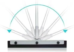 Vitamo™ Premium 2-in-1 Badkamer Vloerwisser Lang Met Ophangsysteem - Douchewisser Met Afdraaibare Wisser - Raamwisser - 180° Draaiend - Uitschuifbaar 70/125 CM - Grijs -Badkamer Accessoires Winkel 1200x852