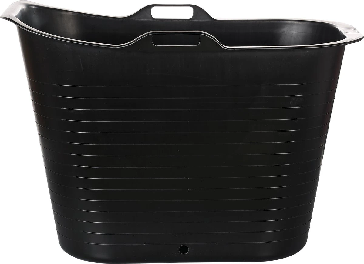 FlinQ Bath Bucket Premium Zwart - Zitbad 2022 - Met Temperatuurmeter - Upgrade Bath Bucket Voor Volwassenen En Kinderen - Zwart 4 FlinQ Bath Bucket Premium Zwart - Zitbad 2022 - Met Temperatuurmeter - Upgrade Bath Bucket Voor Volwassenen En Kinderen - Zwart - Afbeelding 2
