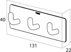 Tiger - Handdoekhaak Rack Pinky - RVS Geborsteld -Badkamer Accessoires Winkel 1200x871