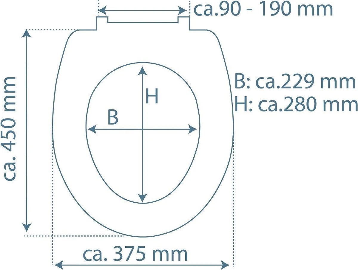 SCHÜTTE WC-Bril 82392 GREY HEXAGONS - Duroplast - Soft Close - Afklikbaar - RVS-Scharnieren - Decor - 3-zijdige Print 9 SCHÜTTE WC-Bril 82392 GREY HEXAGONS - Duroplast - Soft Close - Afklikbaar - RVS-Scharnieren - Decor - 3-zijdige Print - Afbeelding 7
