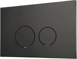 QeramiQ Push Bedieningspaneel Toilet - Frontbediening - Mat Zwart - Voor Geberit UP320/UP720 -Badkamer Accessoires Winkel 1200x925 2