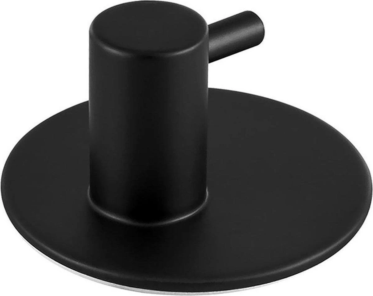 Merkloos Handdoekhaakjes Set Zelfklevend Handdoekhouders Voor Badkamer En Keuken - 4 Stuks - RVS Mat Zwart 4 Merkloos Handdoekhaakjes Set Zelfklevend Handdoekhouders Voor Badkamer En Keuken - 4 Stuks - RVS Mat Zwart - Afbeelding 2