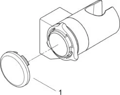 GROHE QuickFix Vitalio Wanddouchehouder - Verstelbaar - Chroom - 26183000 -Badkamer Accessoires Winkel 1200x957 1