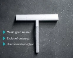 Douchewisser Wit Met Magneetstrip - Badkamer Accessoires - Raamwisser - Trekker Douche - Silicone - 21cm X 20cm -Badkamer Accessoires Winkel 1200x959