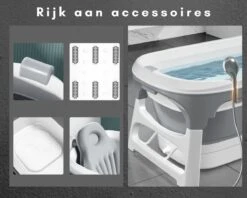 Livista® - Opvouwbaar Bad - Stoombad Grijs - Zitbad - Inklapbaar - Bath Bucket - 152 CM LANG - XL - Incl. Rugkussen, Stoommachine En Bad Accessoires -Badkamer Accessoires Winkel 1200x960 17