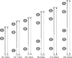 Merkloos Telescopisch Douche Rek Met 4 Lagen - Verstelbaar Bad / Douche Hoekrek Opbergrek - Uitschuifbaar Van 85-305 Cm - Wit -Badkamer Accessoires Winkel 1200x965