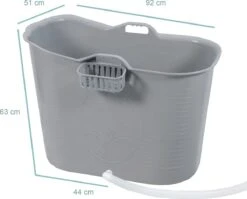 Zitbad Voor Volwassenen - Bath Bucket - Grijs - 200L -Badkamer Accessoires Winkel 1200x966 4