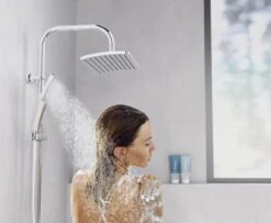 SCHÜTTE Mallorca Douchesysteem - Regendouche - 95 Cm Stang - Wandhouder In Hoogte Verstelbaar - Chroom -Badkamer Accessoires Winkel 1200x985