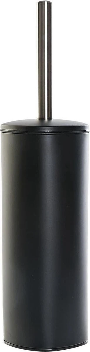 Toiletborstel Zwart Met Houder Van Kunststof 38 Cm - Wc-borstels 3 Toiletborstel Zwart Met Houder Van Kunststof 38 Cm - Wc-borstels