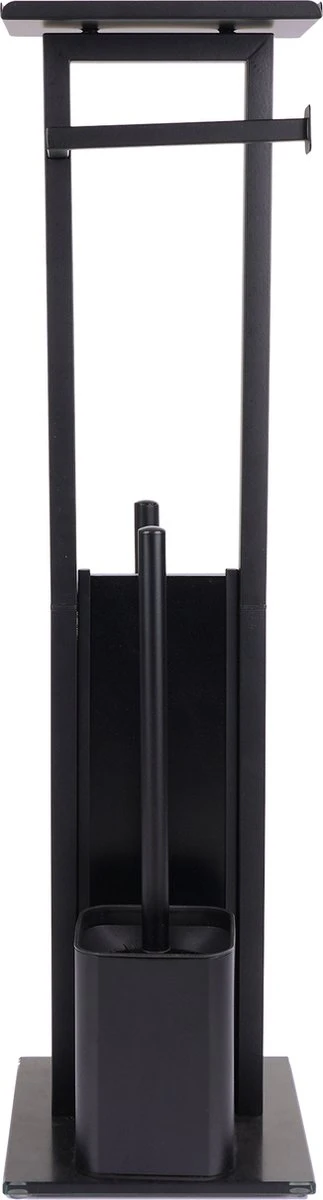 Mmoods Toiletbutler Zwart - WC Borstel Met Toiletrolhouder Vrijstaand - Toiletborstel Siliconen Industrieel Design Mmoods - Reserverolhouder Zonder Boren Staand Met Plankje RVS 10 Mmoods Toiletbutler Zwart - WC Borstel Met Toiletrolhouder Vrijstaand - Toiletborstel Siliconen Industrieel Design Mmoods - Reserverolhouder Zonder Boren Staand Met Plankje RVS - Afbeelding 8