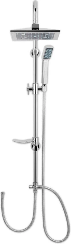 Lifa Bathing Zilveren Douchesysteem - Verstelbare Doucheset - RVS En ABS - Regendouche En Handdouche - Chroom - Incl. Bevestigingsmateriaal -Badkamer Accessoires Winkel 349x1200 2