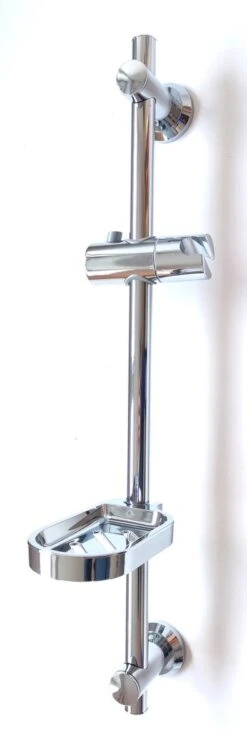 Merkloos Glijstang - Douche Glijstang - Met Zeepschaal En Glijstuk - Papillon Chroom