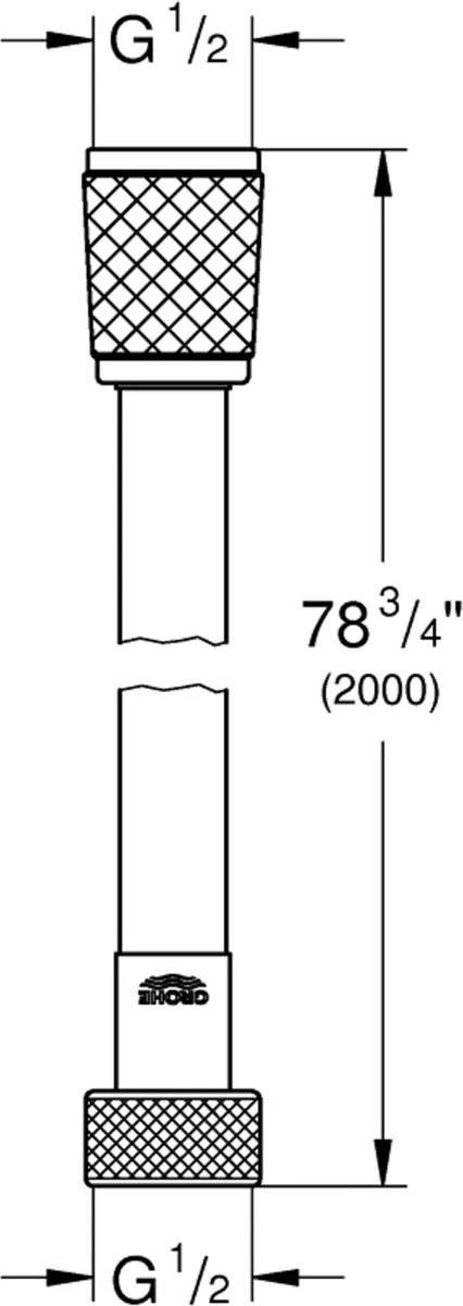 GROHE VitalioFlex Comfort TwistStop Doucheslang - 200 Cm - Chroom 7 GROHE VitalioFlex Comfort TwistStop Doucheslang - 200 Cm - Chroom - Afbeelding 5