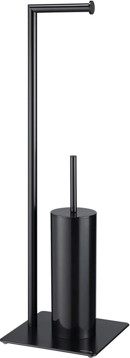 Sealskin Tube - Toiletbutler - Toiletrolhouder - Toiletborstel Met Houder - Vrijstaand - Zwart 3 Sealskin Tube - Toiletbutler - Toiletrolhouder - Toiletborstel Met Houder - Vrijstaand - Zwart