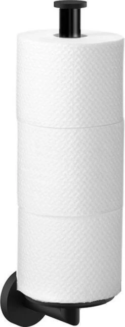 Wc Rolhouder Reserverolhouder Toiletrolhouder Voor 3 Rollen Zwart - Badkamer Accessoires - Hangend -Badkamer Accessoires Winkel 462x1200
