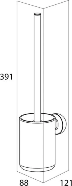 Tiger Cooper - Toiletborstel Met Houder - RVS Geborsteld / Zwart -Badkamer Accessoires Winkel 465x1200 1