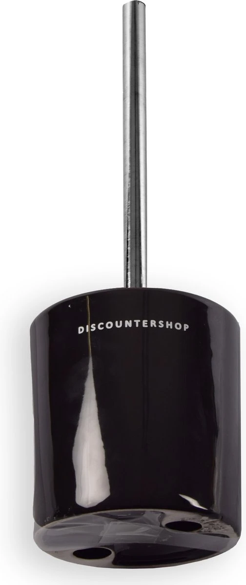 Toiletborstel Met Zwarte Borstel- Keramiek - Zwart - RVS - WC Borstel In Ronde Houder 8 Toiletborstel Met Zwarte Borstel- Keramiek - Zwart - RVS - WC Borstel In Ronde Houder - Afbeelding 6