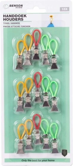 Merkloos Benson Handdoekhouders - Handdoekclips - 15 Stuks -Badkamer Accessoires Winkel 528x1200 1