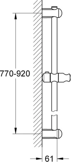 GROHE Euphoria Cosmopolitan Glijstang 90 Cm - Chroom -Badkamer Accessoires Winkel 531x1200
