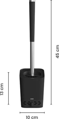 L'Sanc TB362 Plus - WC Borstel - Toiletborstel Met Houder - Zwart -Badkamer Accessoires Winkel 599x1200 1