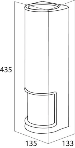 Tiger Palma Reserverolhouder - Wit -Badkamer Accessoires Winkel 611x1200