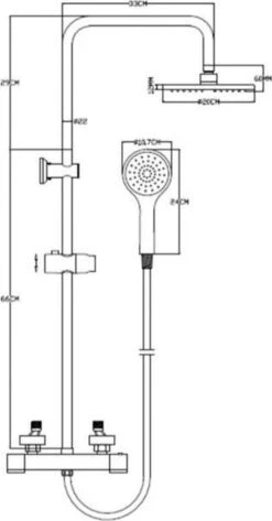 4bathroomz® Regendouche Chroom Met Thermostaatkraan - 20cm Douchekop -Badkamer Accessoires Winkel 626x1200 4